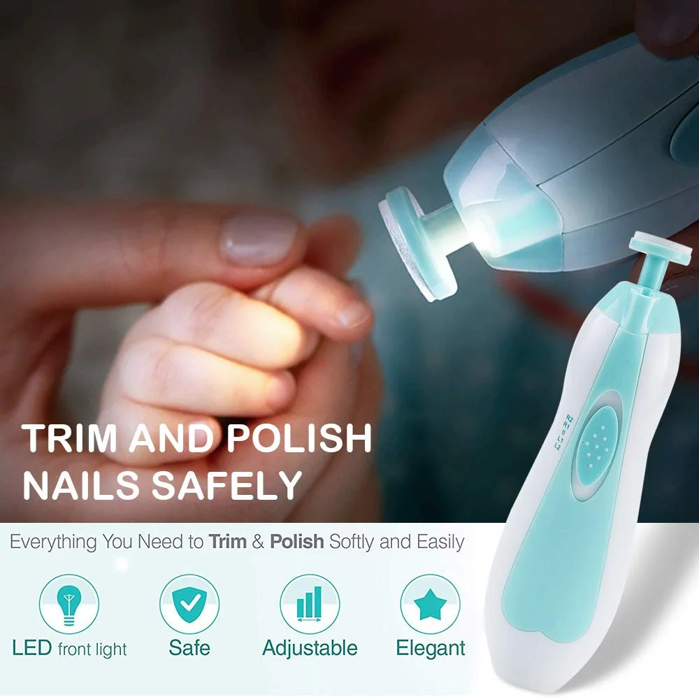 MAMIJOY cortaúñas eléctrico bebé – varias velocidades luz y silencio - imagen 5