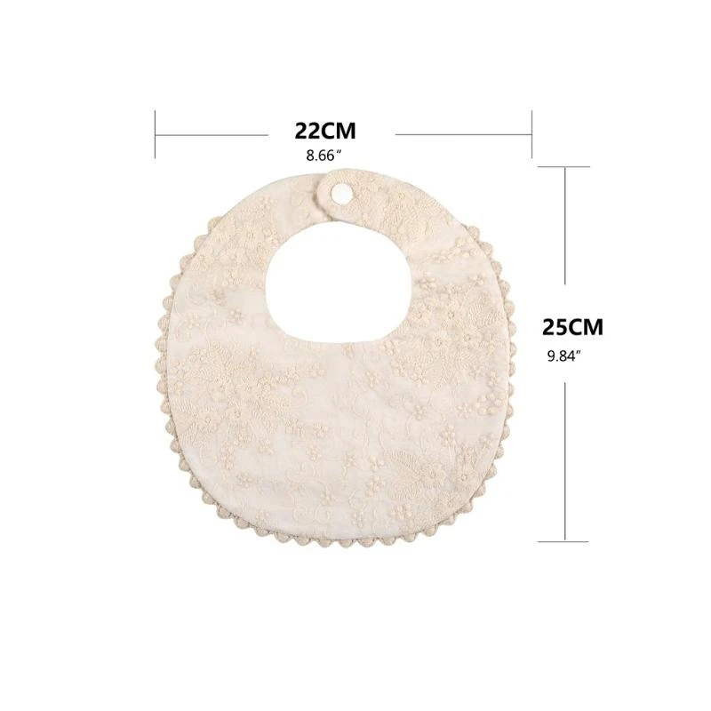 Baberos para recién nacidos, paños para eructar, cosas para bebés, Bandana para alimentar babas, toalla para Saliva, babero de Color sólido con volantes para niños pequeños, accesorios para bebés - imagen 5