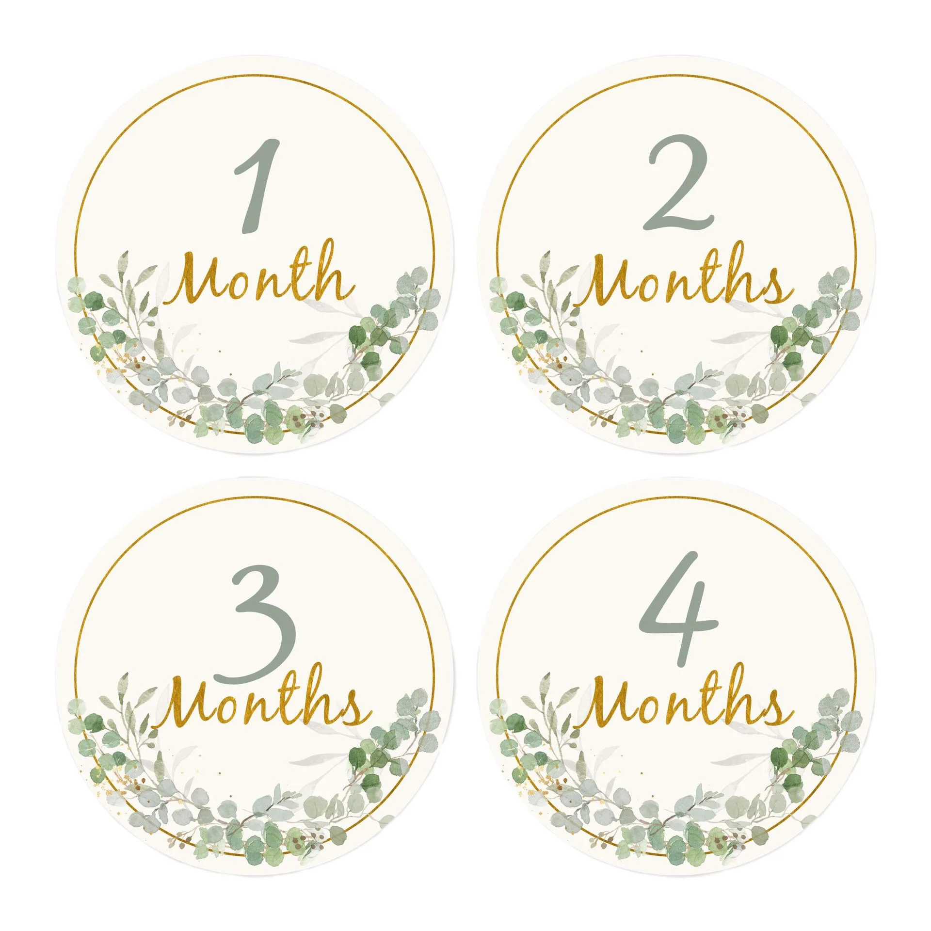 Tarjetas de cumpleaños para fotografía de bebés, 12 Uds., tarjeta de 1 a 12 meses, accesorios de fotografía para niños, regalo de decoración para fiesta de cumpleaños - imagen 4