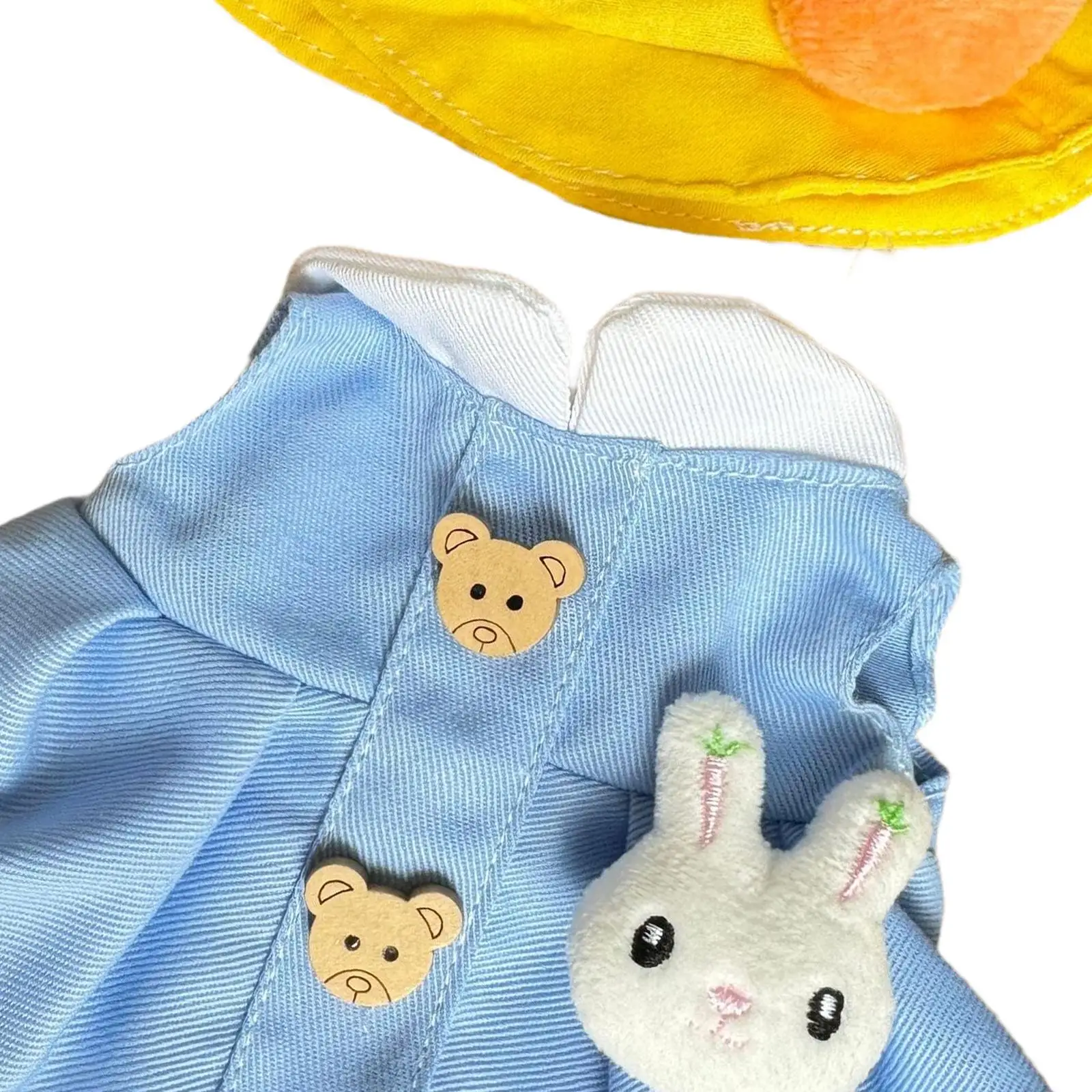 15cm Duck Plush Doll Clothes Pretend Play Comfortable DIY Duck Stuffed Animals Clothes Doll Outifit Duck Clothes Ducks Dress up