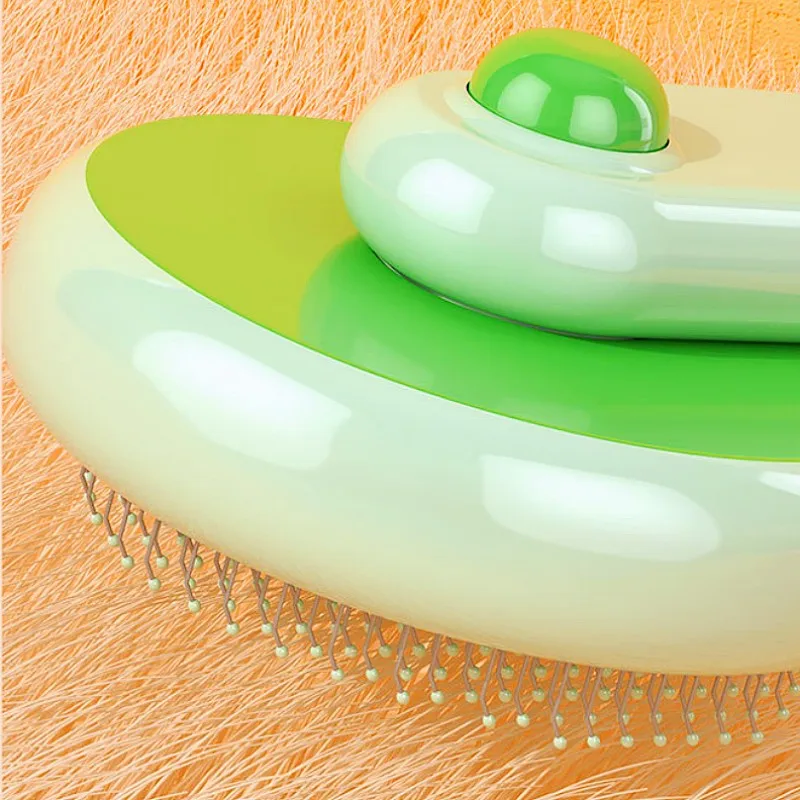 Cepillo para perros, peine automático para gatos, removedor de pelo para mascotas, cepillo autolimpiante para gatos, peine para perros con un clic, cepillos para el cuidado de perros, suministros para mascotas - imagen 5