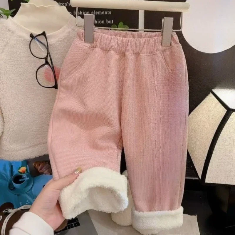 Pantalones de felpa a cuadros para niño – Cálidos y cómodos para otoño e invierno - imagen 4