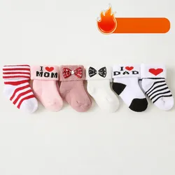 Calcetines cálidos altos para niñas otoño e invierno – suaves