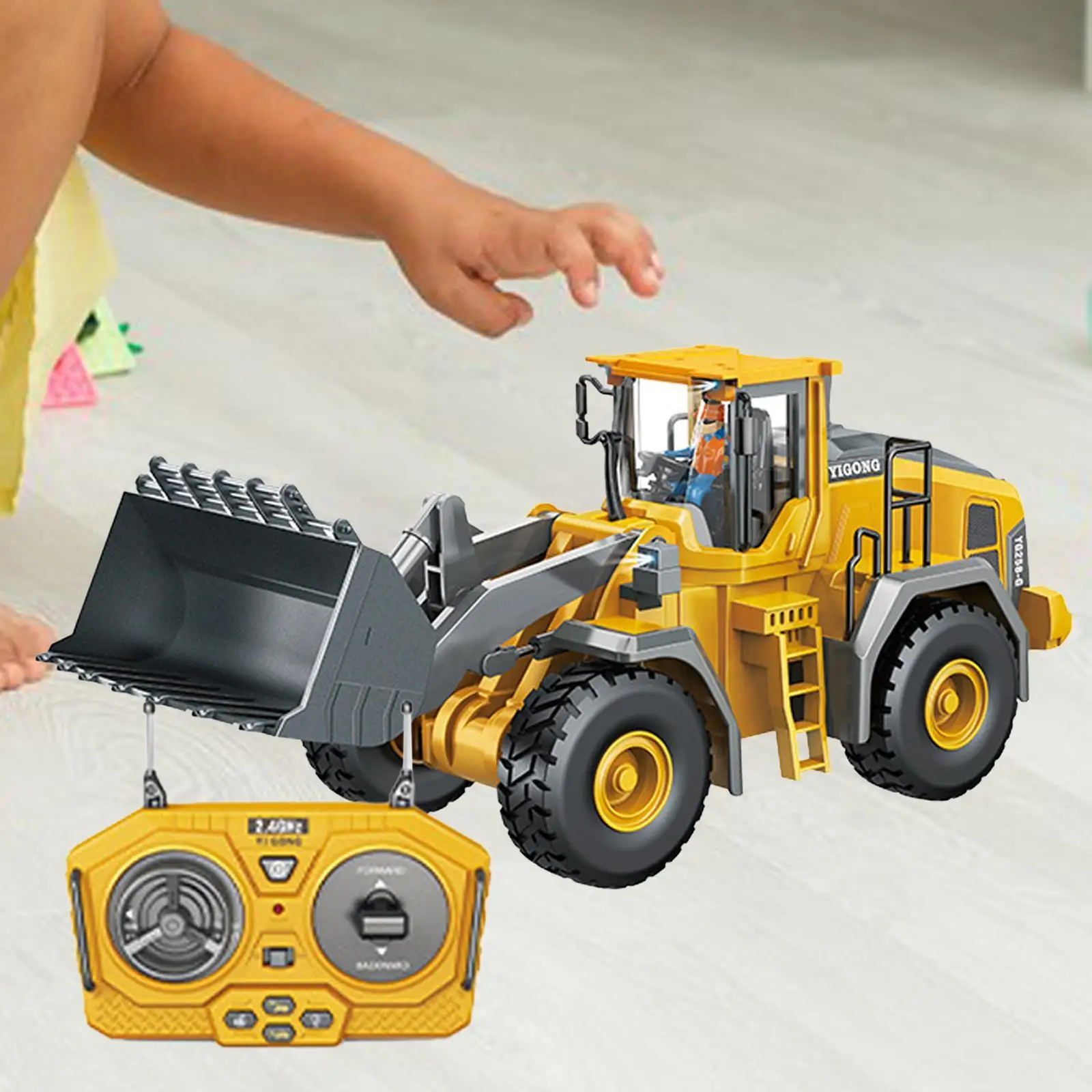 Remote Control Excavator Toy RC Excavator Toy for Kids Children 4-7 Year Old