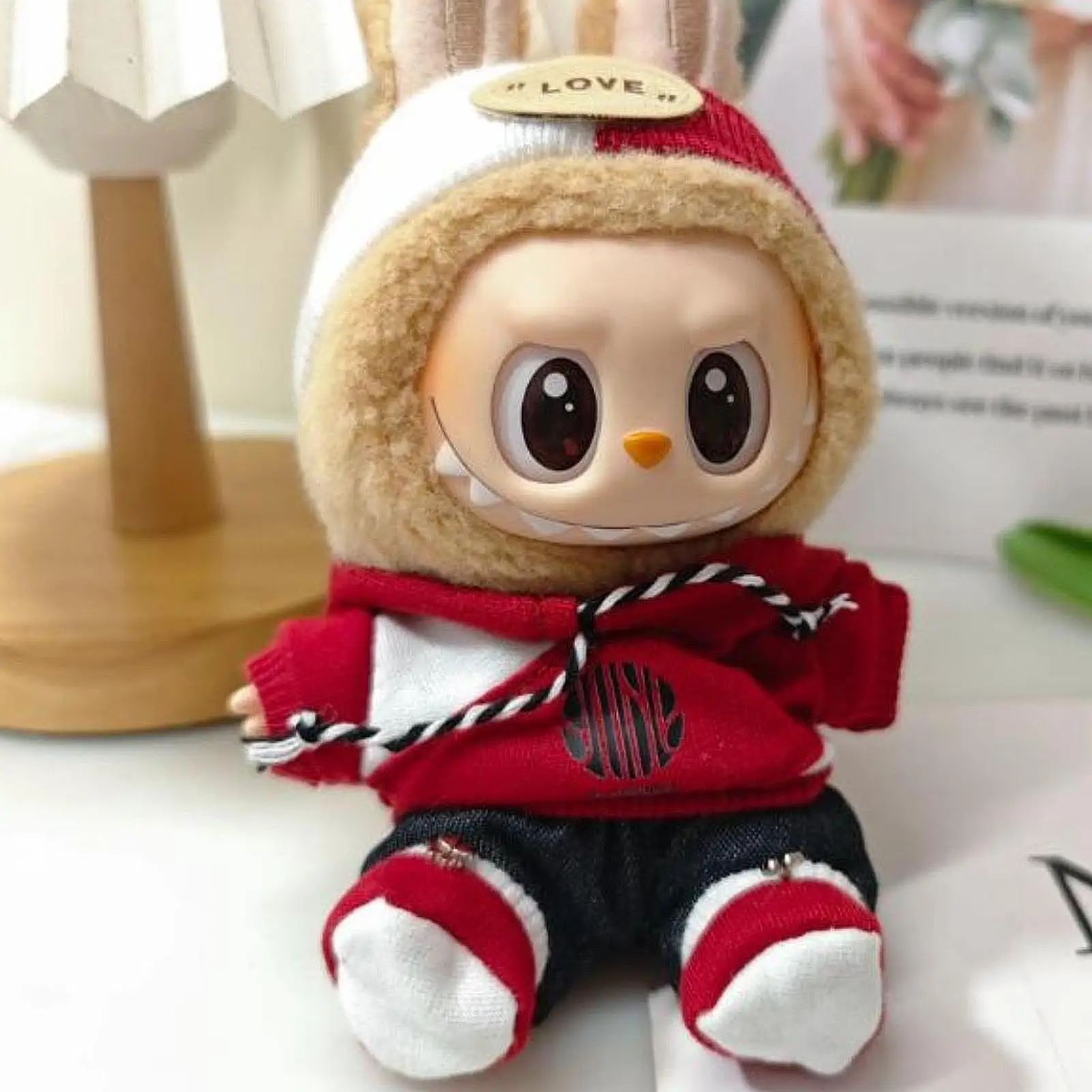 Doll Apparel Set for 15-17cm Plush Dolls - Hoodie And Dress Styles