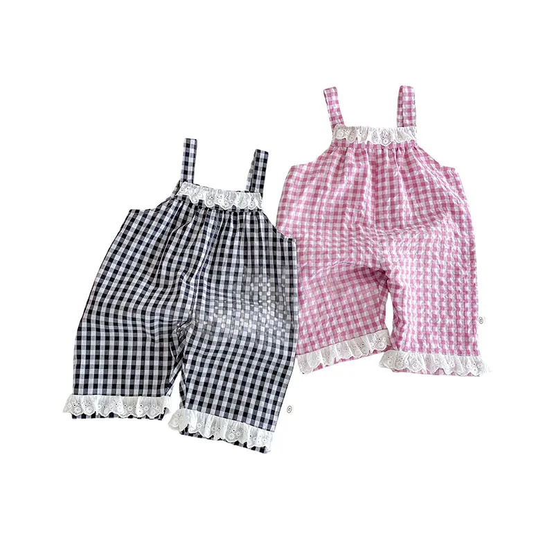 Pantalones verano con rejilla y encaje para niña – MILANCEL - imagen 2