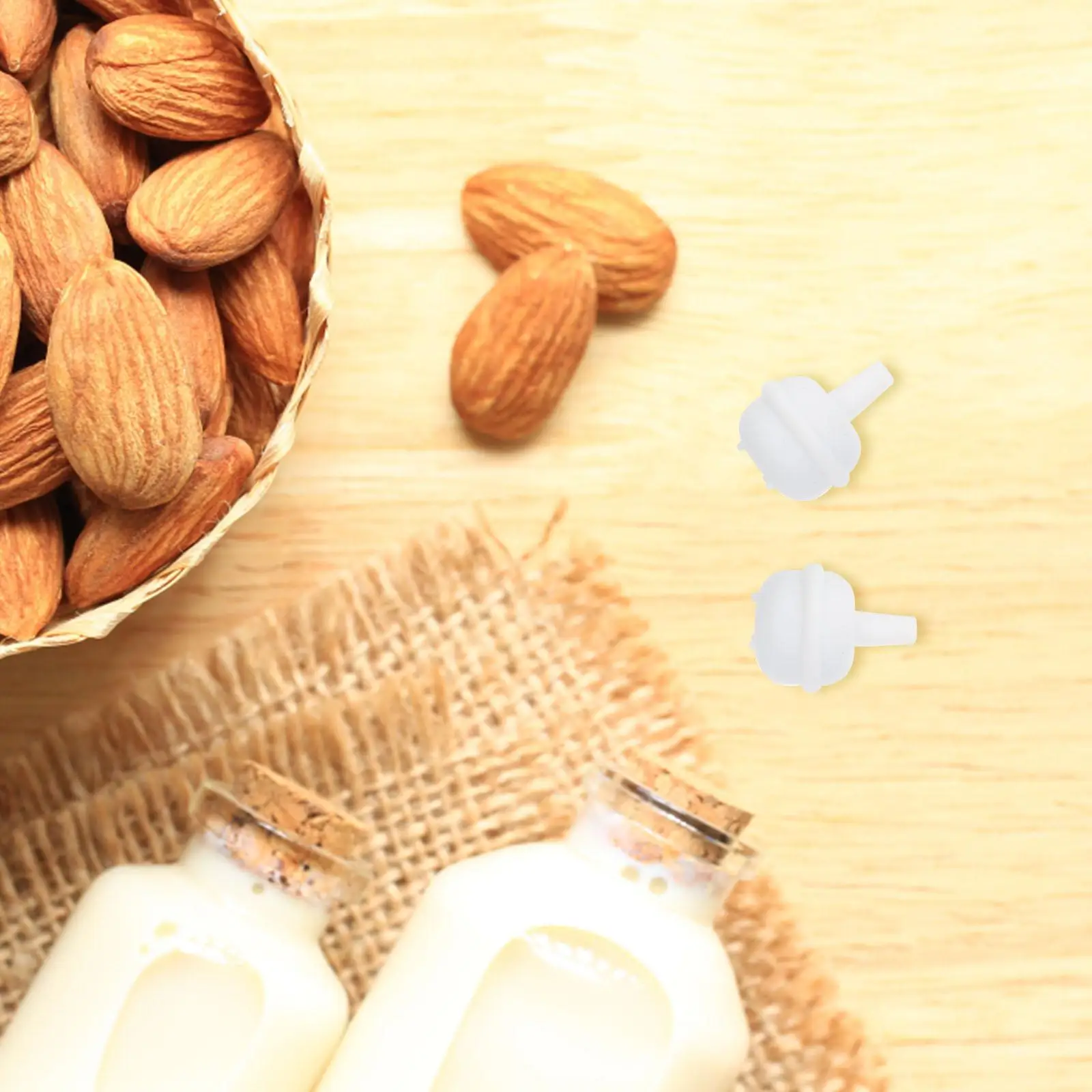 10 Uds taza bola de paja para bebé bola colgante biberón cuentas de paja silicona botella de leche por gravedad limpieza práctica - imagen 4