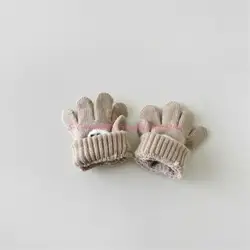 Guantes de punto para niños con animales - Otoño e invierno
