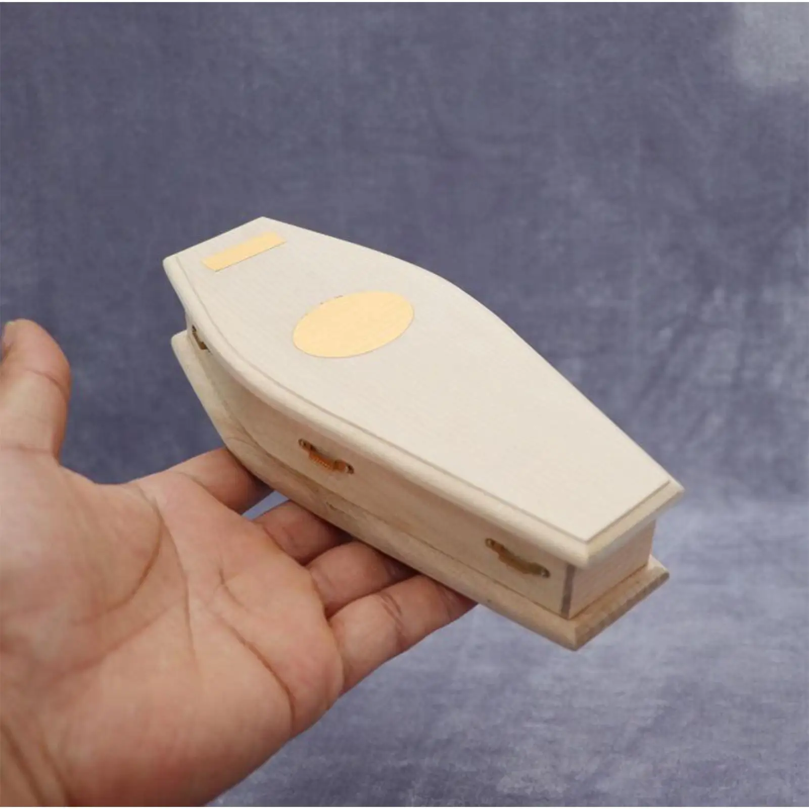 Mini ataúd para decoración de casa de muñecas, muebles de decoración de Halloween, muebles para casa de muñecas para escritorio, estantería para niños y niñas - imagen 5