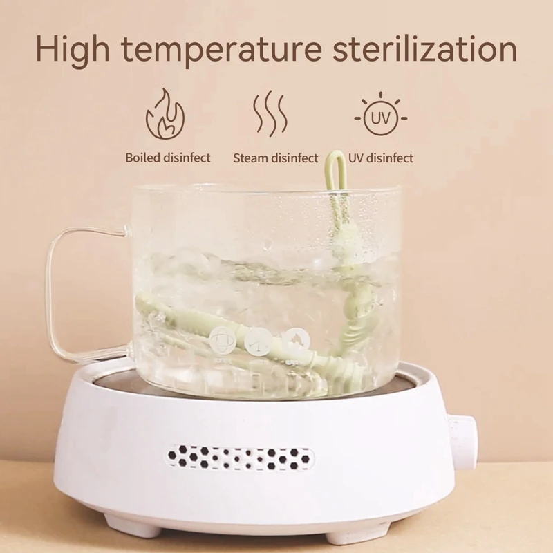 Mordedores de silicona para bebés, juguetes de silicona de grado alimenticio para bebés de 0 a 12 juguetes, palo de molienda de dientes de silicona, accesorios para chupete para recién nacidos, Juguetes - imagen 5