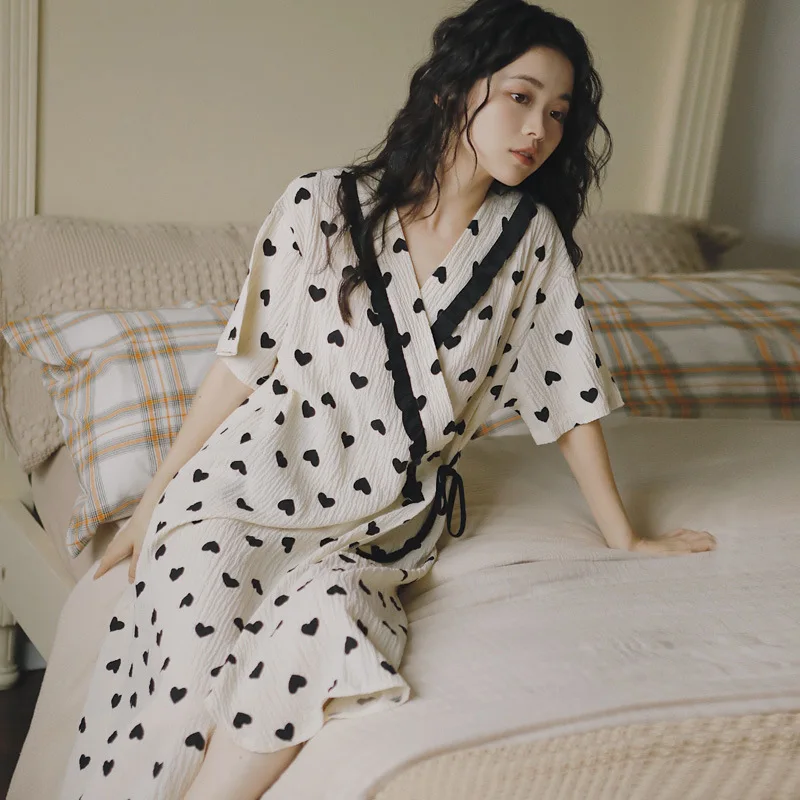 Vestido de lactancia posparto de manga corta de verano, camisón de lactancia para mujeres embarazadas, vestido informal holgado de maternidad a cuadros