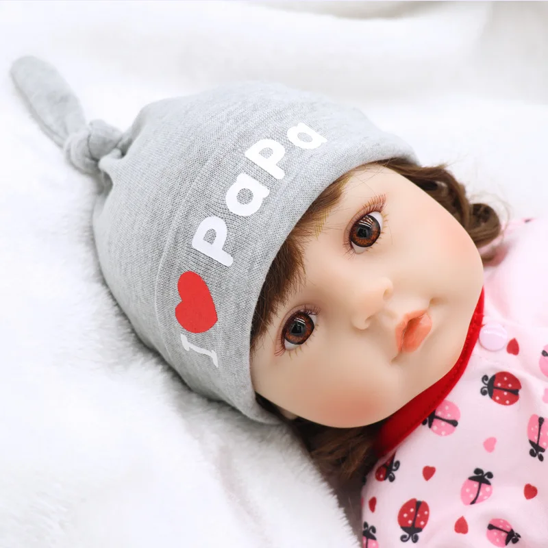 Gorro bebé recién nacido en algodón elástico suave, una capa - imagen 4