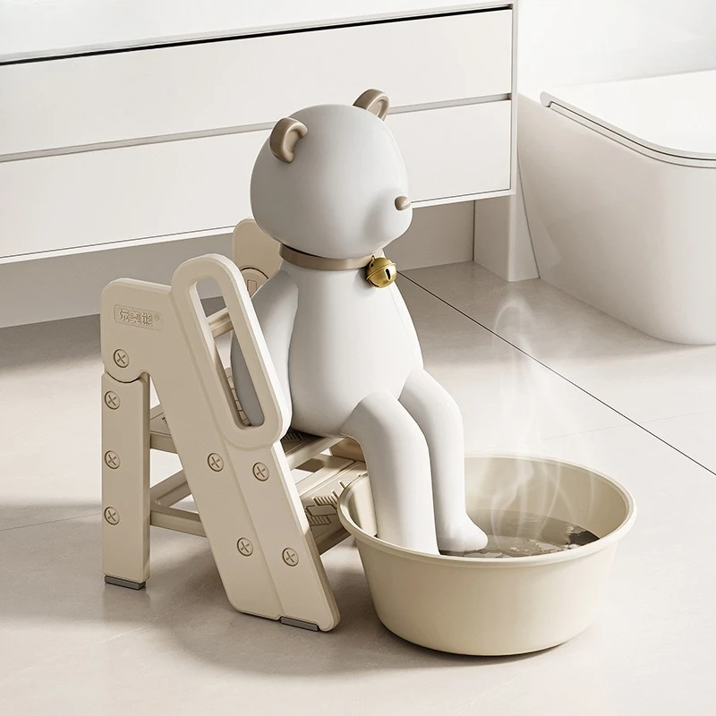 Taburete infantil plegable antideslizante altura ajustable baño - imagen 4