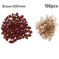 100pcs Brown-10X11MM