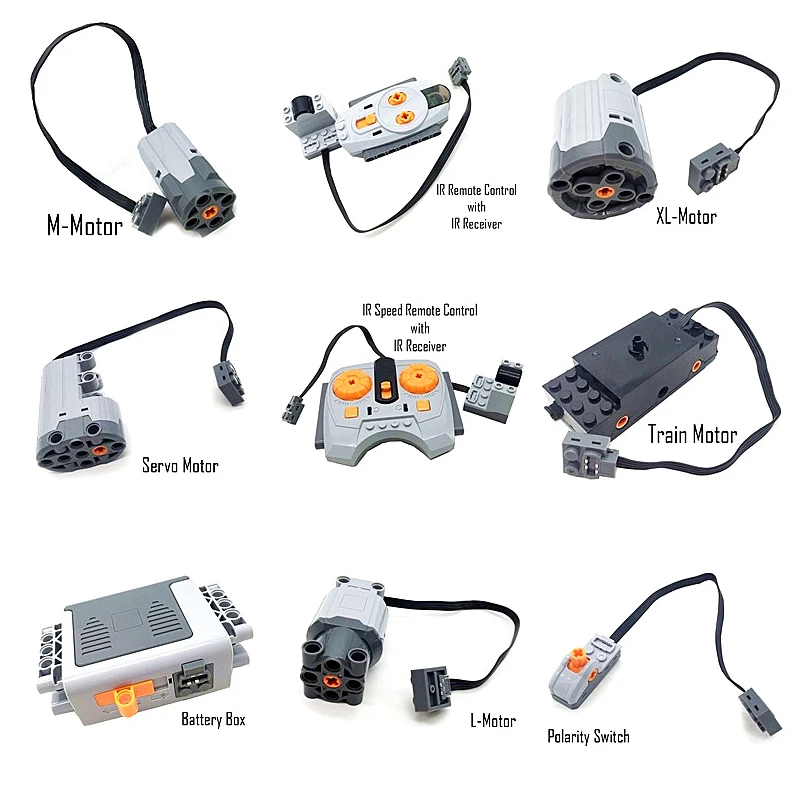 Set de construcción técnico con motor de tren y control remoto – Piezas educativas - imagen 4