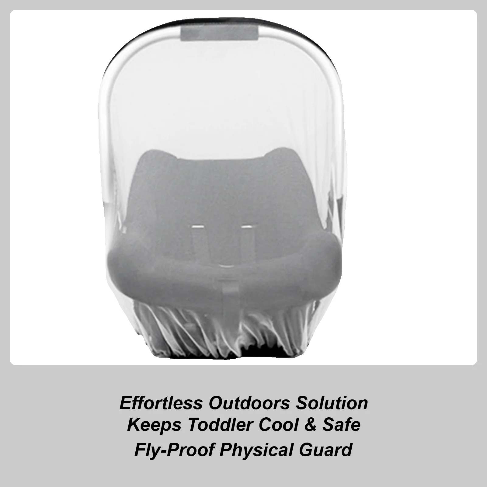 Filet anti-mouches pour couffin, couverture pour bébé, filet de Protection contre les mouches pour poussette, barrière élastique à maille Fine avec sac de rangement pour berceaux, voiture