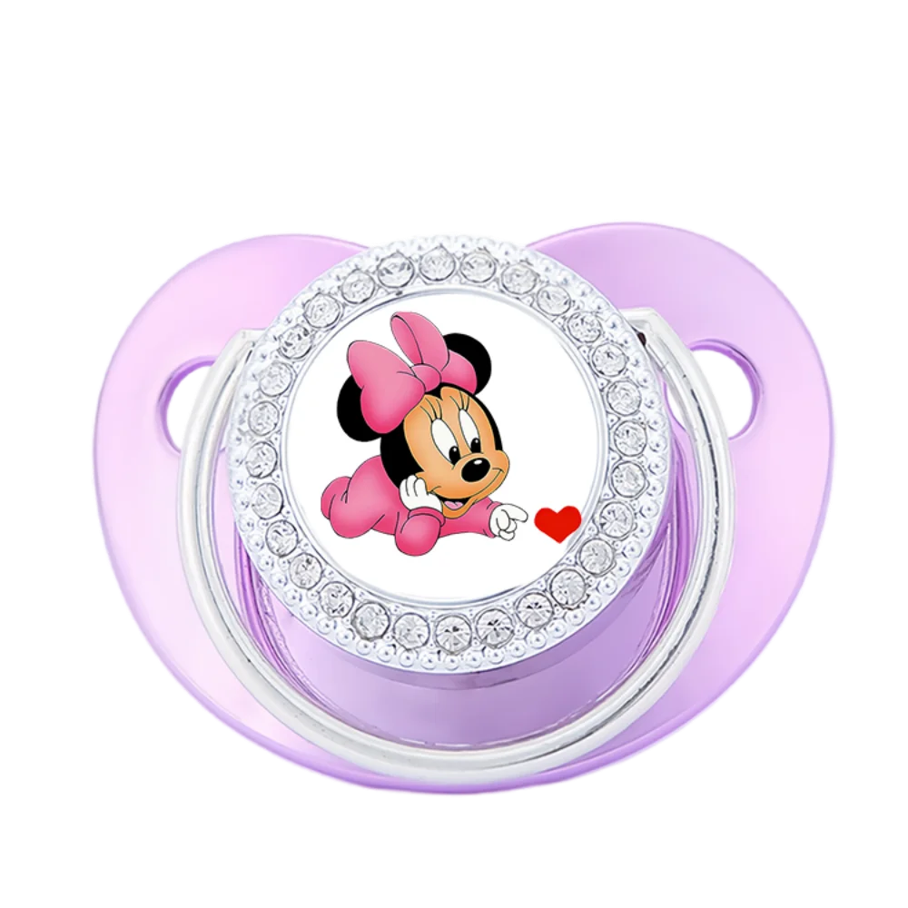 Chupete de nuevo color, chupete lujoso para bebé, chupete de silicona para recién nacido, tetinas brillantes para bebé, gel de dentición masticable sin BPA para bebé