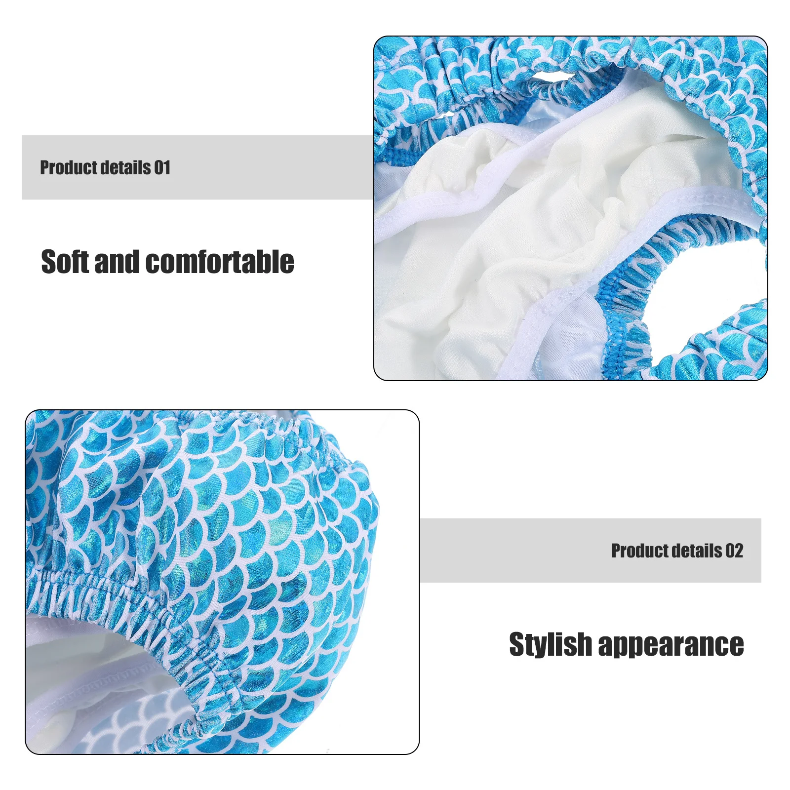 Pantalón de baño impermeable reutilizable, a prueba de fugas, tamaño ajustable, pañal de natación para bebés y niños pequeños, para piscinas, pliegues, pañales para bebés - imagen 5