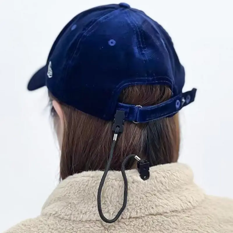  2 uds gafas de sol para acampar, cadena para gafas, gorra, cuerda a prueba de viento, Clips para sombrero, retenedor, bufanda para exteriores, Clip, cordón, cuerdas - imagen 5