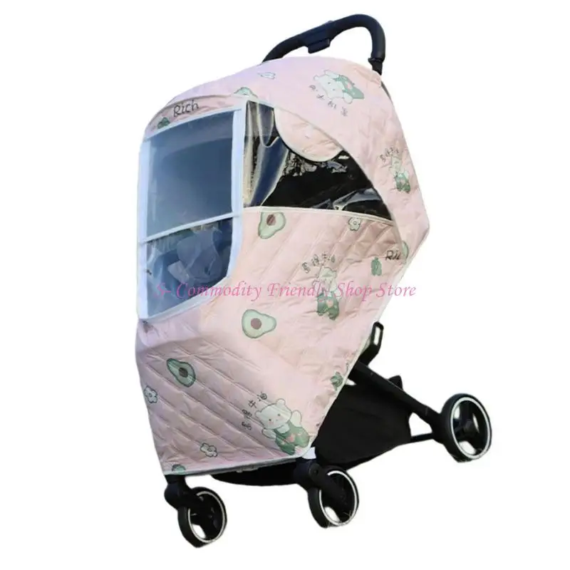 85AE Cubierta protección a prueba viento para cochecito bebé, cubierta para lluvia para cochecito bebé, accesorios - imagen 4