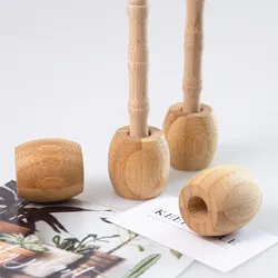 Soporte de bambú para cepillo dental infantil - Higiénico para baño