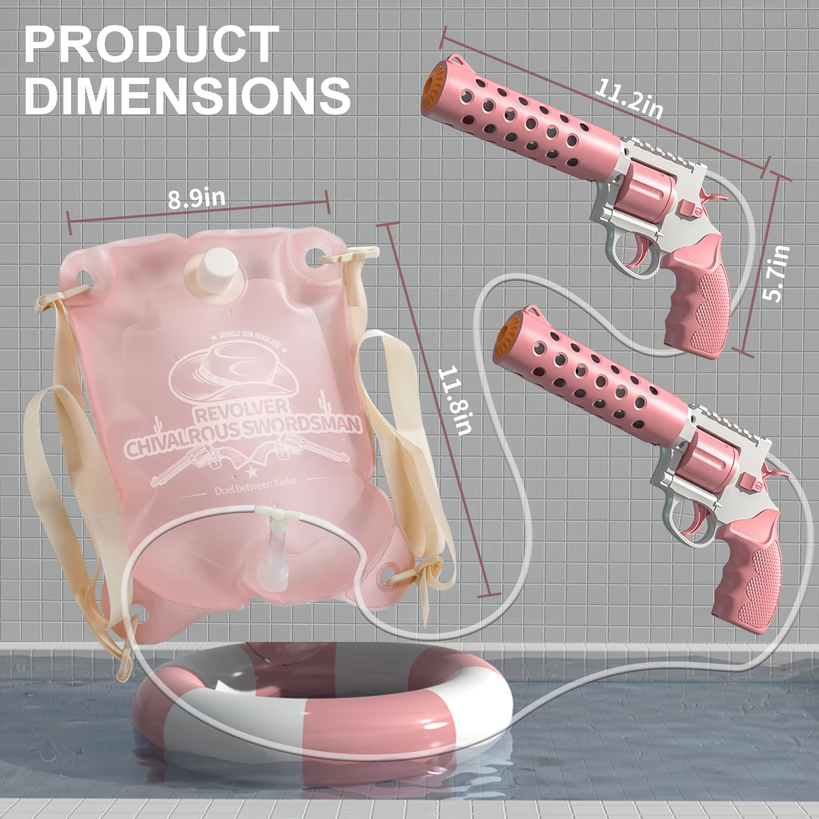 Mochila de pistola de agua eléctrica para niños, juguete de pistola de agua para playa al aire libre, Batalla, piscina, fiesta, 2024 - imagen 4