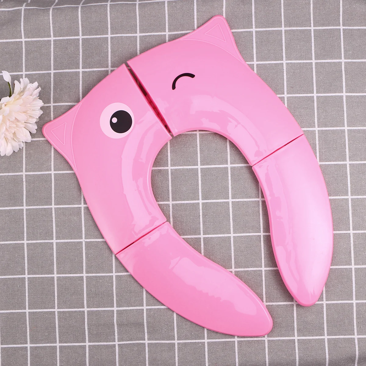 Cojín plegable para asiento de inodoro, Material Pp, portátil, para viaje, hogar, cubierta para asiento de inodoro de invierno, fácil de limpiar, diseño compacto para la mayoría