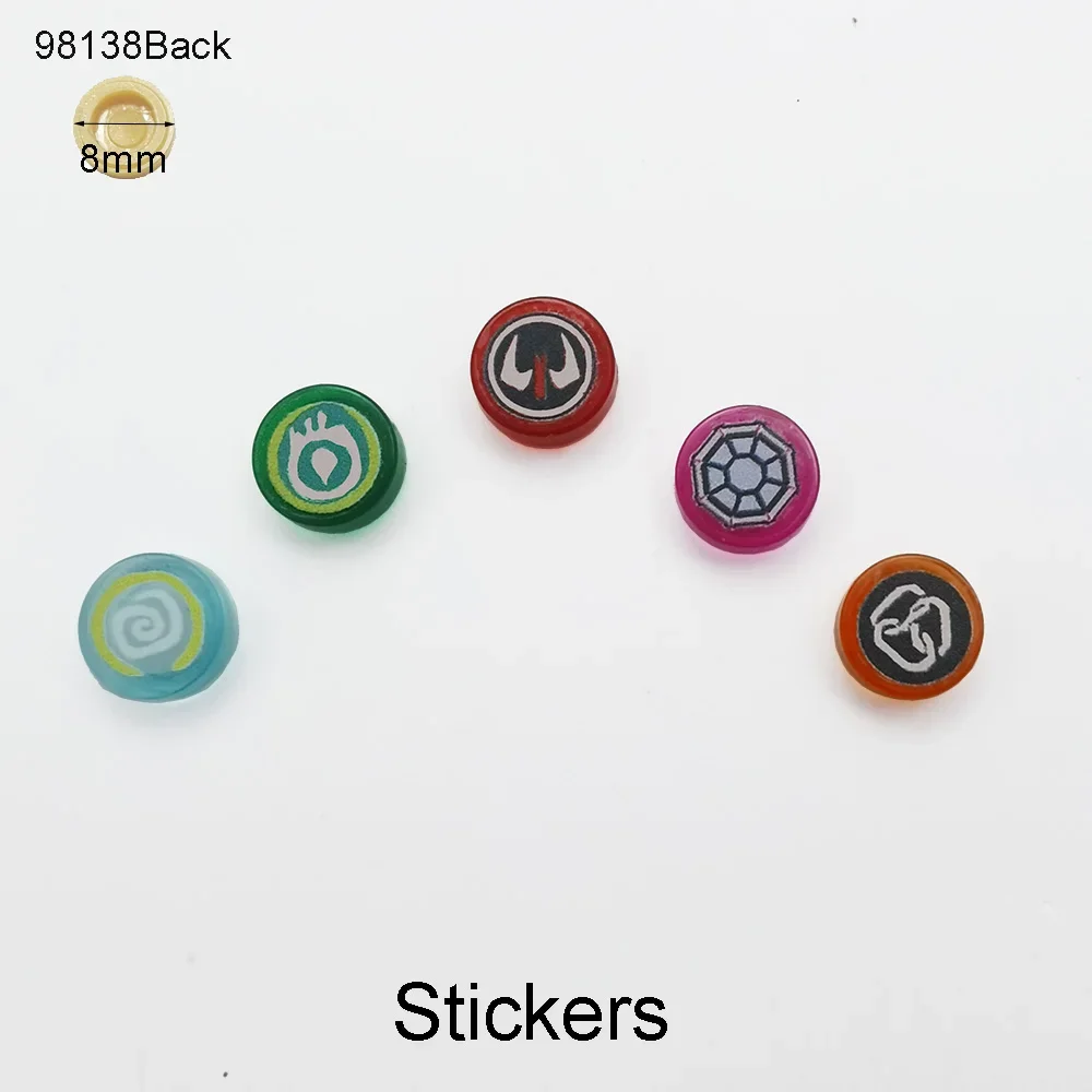 Accesorio de bloques de construcción DIY, escudo fantasma Ninja, Masters of Spinjitzu, película de dibujos animados para personajes Ninja, escudos, juguetes para niños - imagen 5