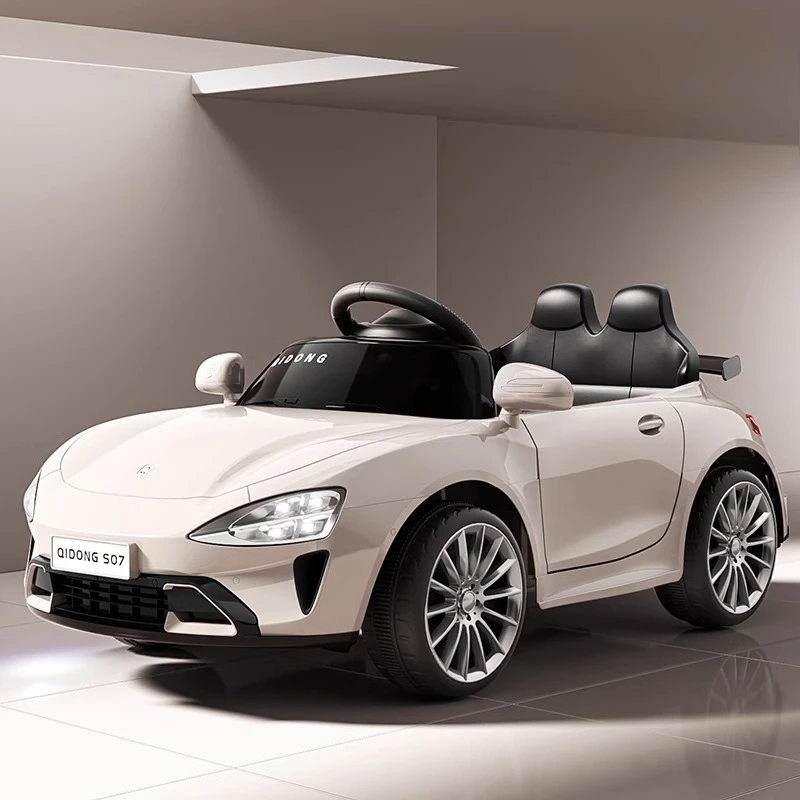 Kids Electric Car 4 Wheels Ride-On Toy with Remote Control Rechargeable Battery Slow Start Design Multi-Function Racing Vehicle - imagen 5