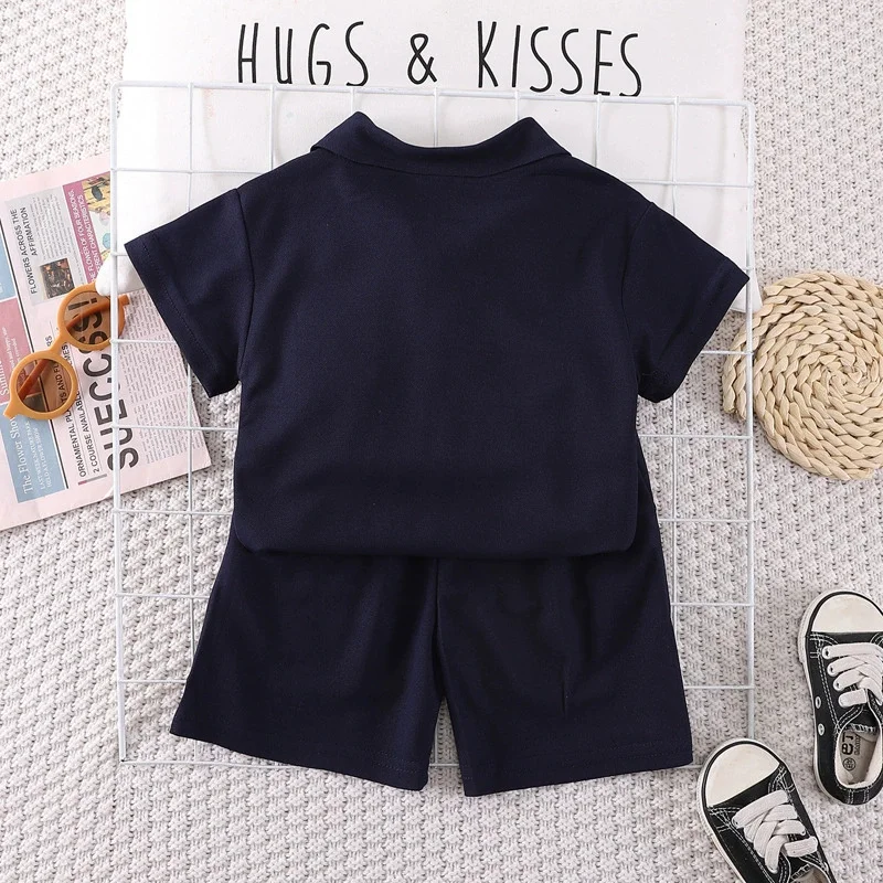 Conjunto de polo manga corta y pantalón corto para niño - imagen 5