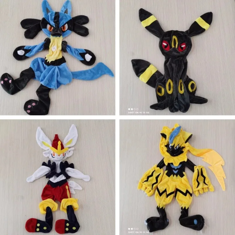 Peluche Pokemon gigante – Lucario y Eevee, muñecos suaves para niños