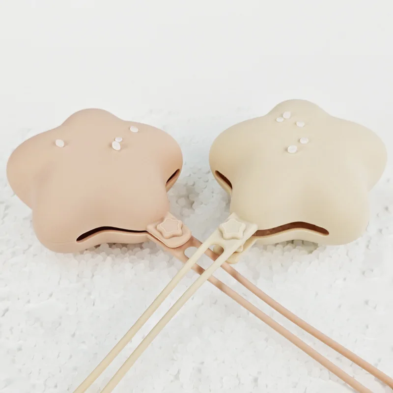 Bolsa porta chupete de bebé de silicona de grado alimenticio, contenedor de chupete portátil para bebé, caja de almacenamiento para pezones, accesorios, 1 ud. - imagen 4