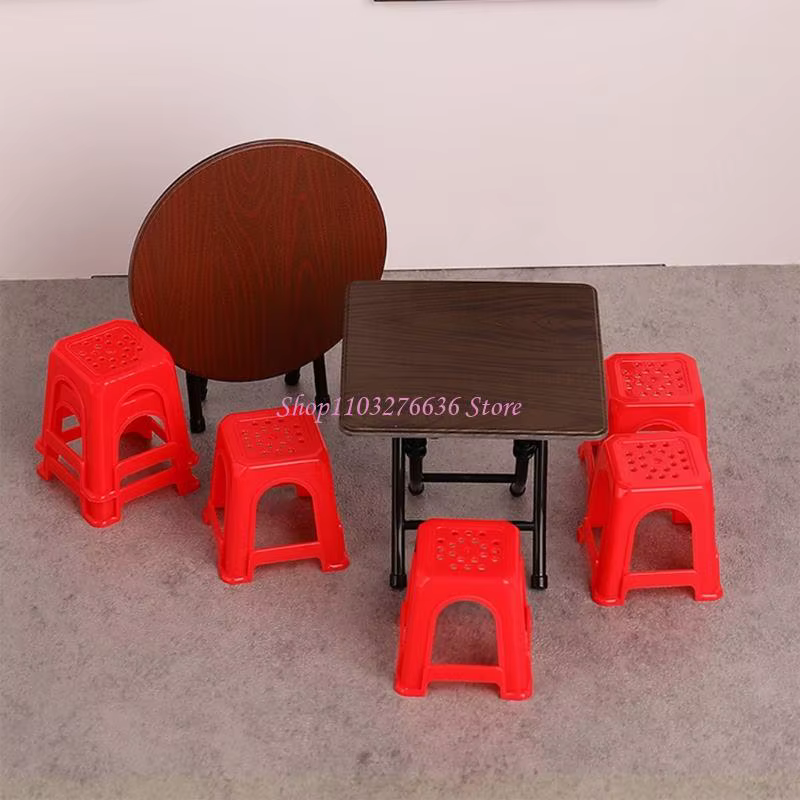 R6FD Juego de muebles miniaturas para muñecas