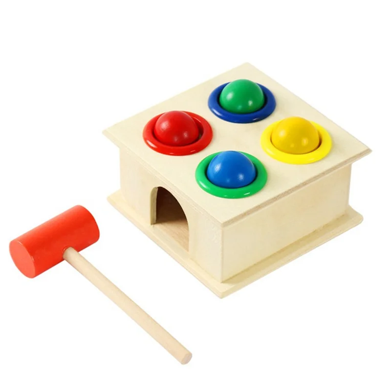 Juego martillar Montessori madera para niños – Rompecabezas golpes - imagen 4