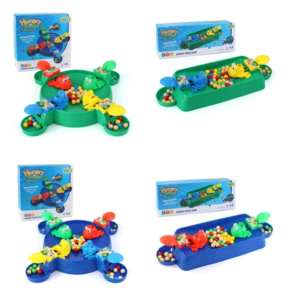Juego de tablero interactivo de rana, juego para comer, 2-4 jugadores, fiesta familiar, juguete de competición multijugador - imagen 5