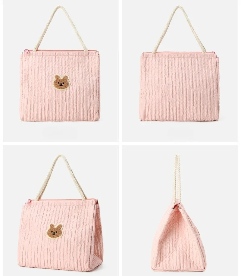 Bolsa de pañales bebé grande multifuncional con bolsillos y correa - imagen 3