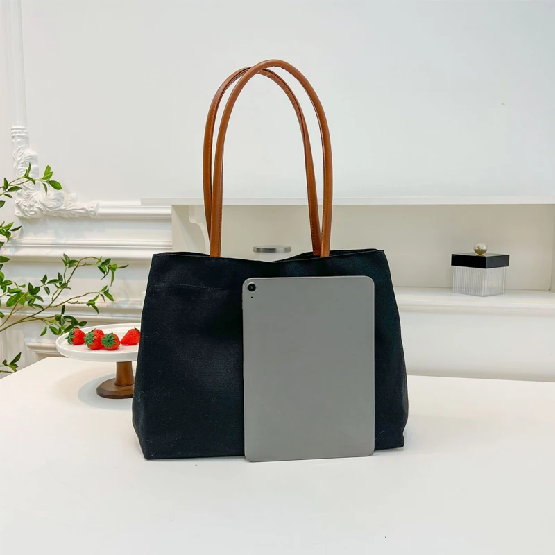 Bolso maternal de lona gran capacidad para pañales - imagen 3