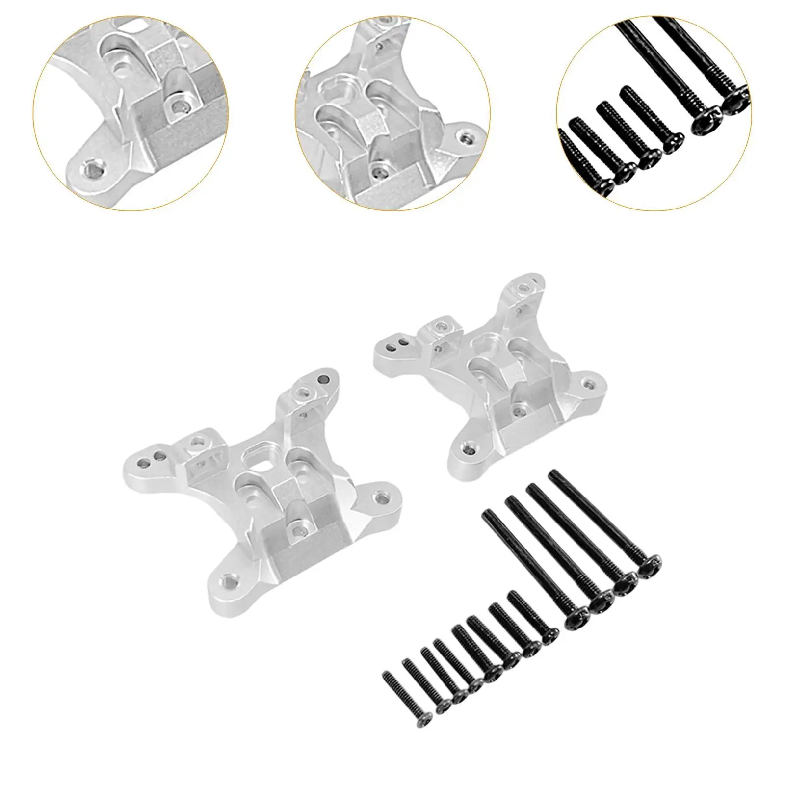 Montaje de choque trasero delantero fácil de instalar multiusos ligero 1/16 RC modificación de coche para RC Crawler accesorios de coche RC de alta velocidad - imagen 5