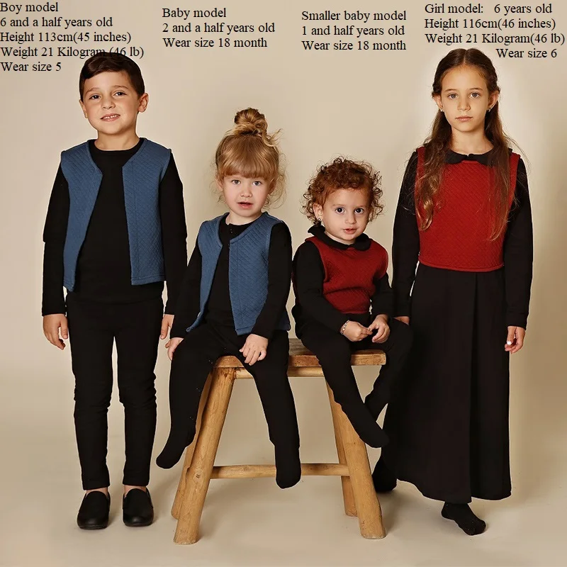 AA-recién llegados bata shabbos de invierno conjunto de ropa familiar para niños y niñas footie de bebé algodón spandex y capa sándwich cálida exterior