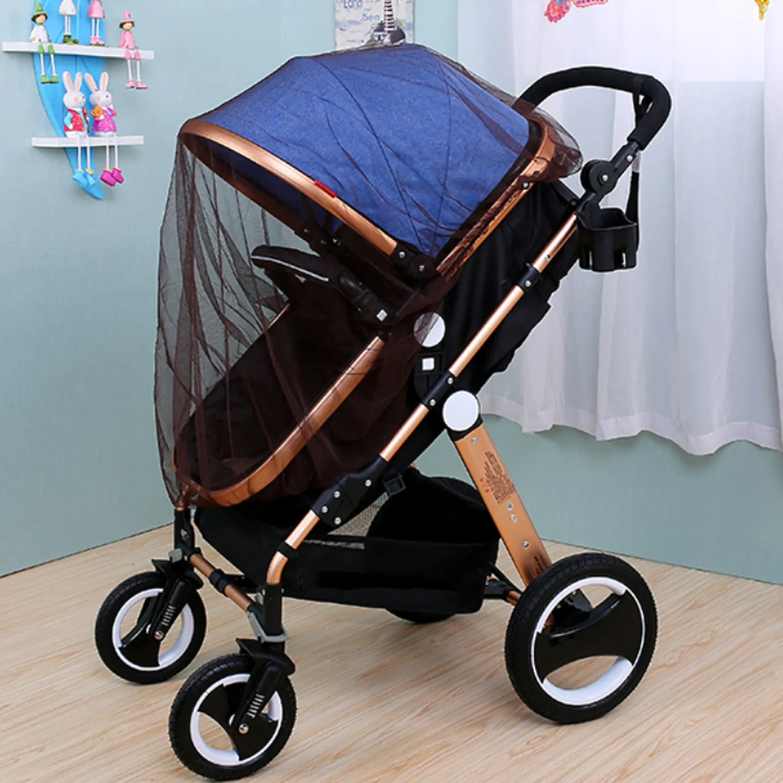 Mosquitera para cochecito bebé transpirable y elástica - imagen 3