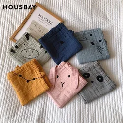 Manta de algodón orgánico para bebé, Toalla de baño para bebé recién nacido de 90x90Cm, sobre de gasa fina transpirable de verano, envoltura envolvente para recién nacido