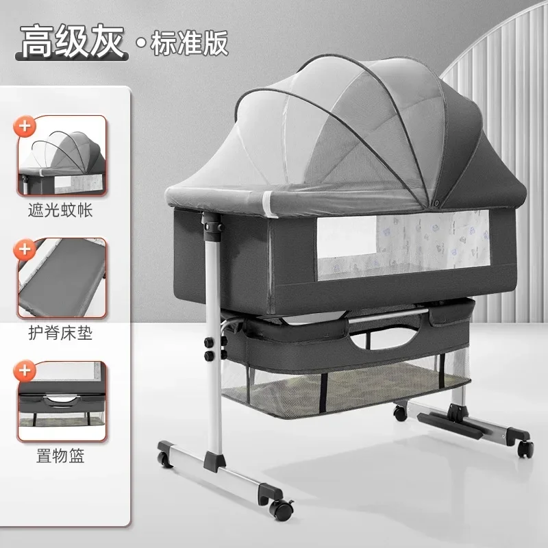 Cuna plegable para recién nacidos segura y cómoda multifunción - imagen 2