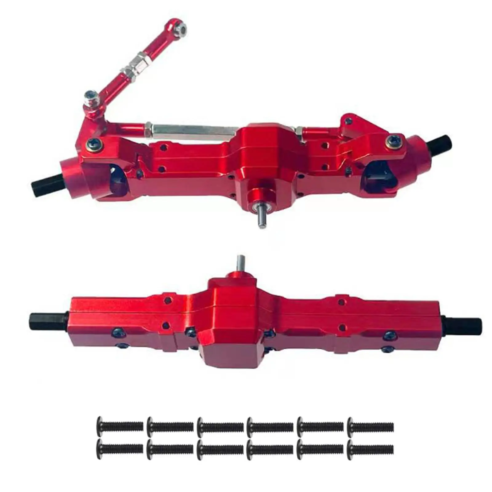 1:16 RC Car Front and Rear Axle Set DIY Modified Professional High Performance Metal Spare Parts for WPL B14 C14 B16 RC Vehicles