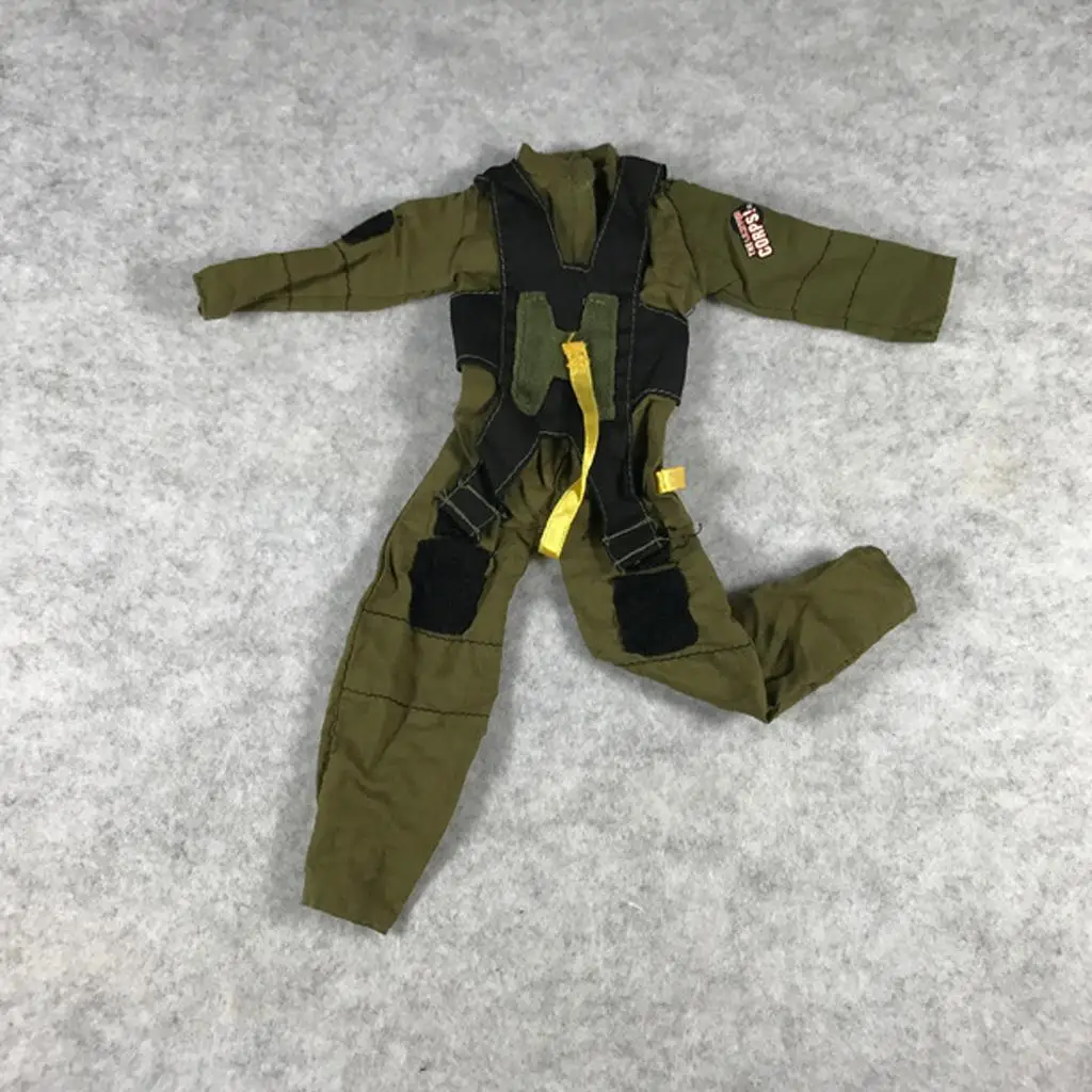 Ropa de muñeca genial, traje de bombero para muñeca soldado 1/6, accesorios verde militar - imagen 2