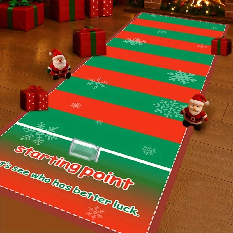 Juego de puntuación de desplazamiento navideño, botella para beber, juego de actividades deportivas, regalo de Navidad para propuesta, fiesta divertida en interiores y exteriores - imagen 2
