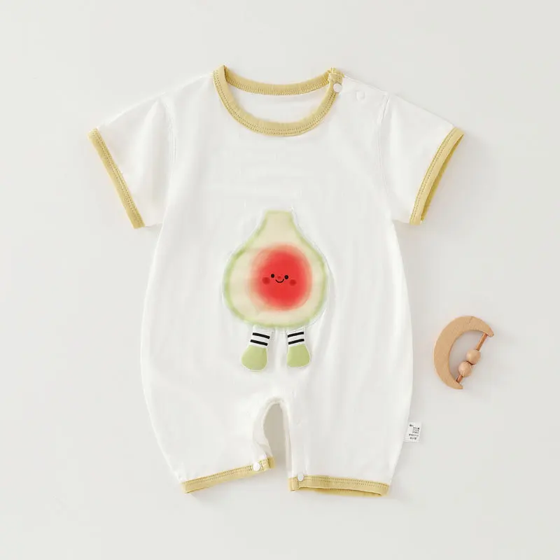 Tencel-mono de manga corta para bebé, ropa fina de verano transpirable y absorbente de sudor, pijamas para bebé de 0 a 12 meses - imagen 5