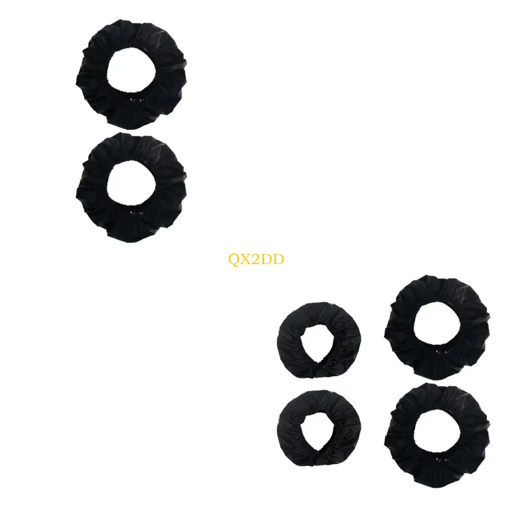 Cubierta rueda QX2D para cochecitos bebés, paquete 2 piezas carriolas protector prueba polvo