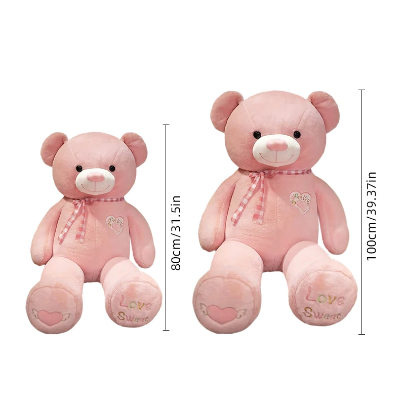 Oso de peluche grande de abrazo suave XXL para niños – Cojín animal - imagen 3