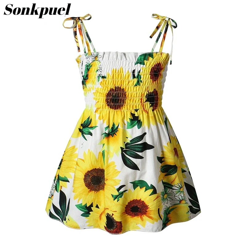Vestido verano niña – Algodón suave sin mangas - imagen 4