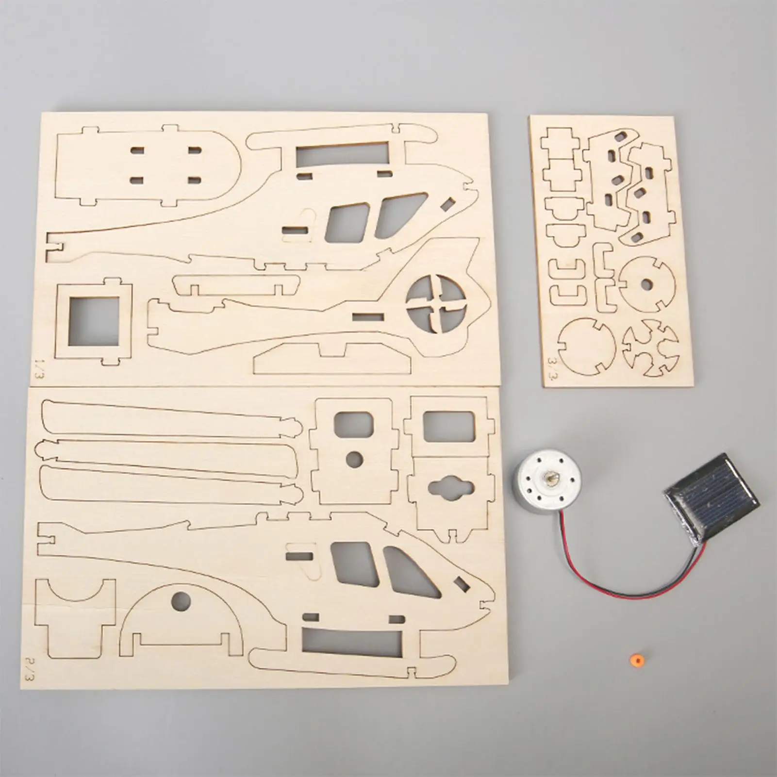 Kit de avión de madera, modelo de avión Experimental, helicóptero Solar artesanal, juguete para niños, cumpleaños, niño, niña, estudiantes de escuela - imagen 5